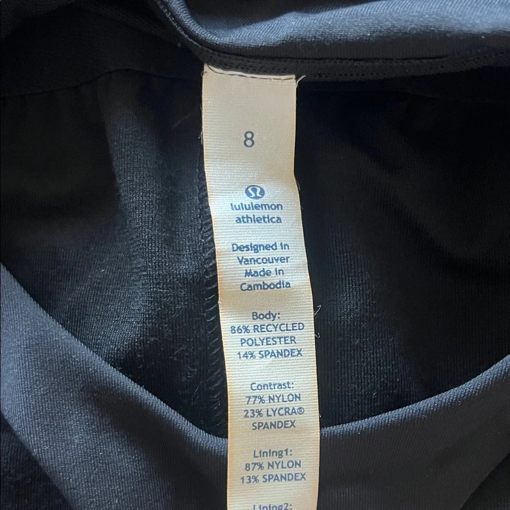 Lululemon Black Athletic Tank Top - Picture 3 of 3